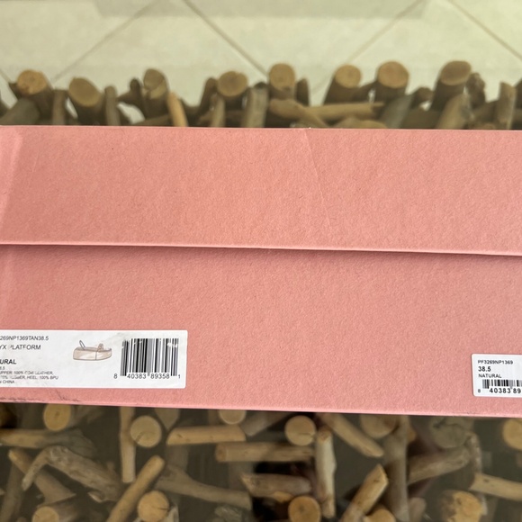 CULT GAIA ONYX PLATFORM Natural Leather Sandals - Picture 6 of 8